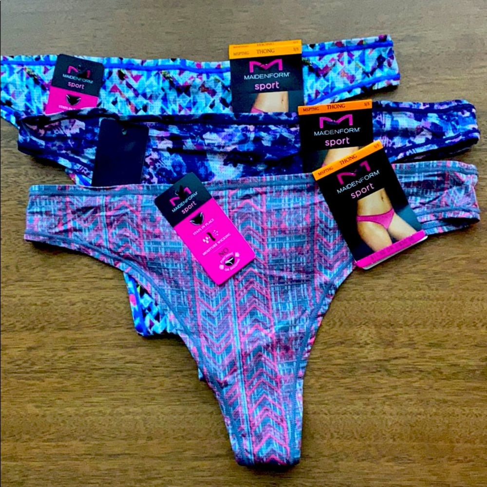Set of 3, Maiden Form Sports Thong
